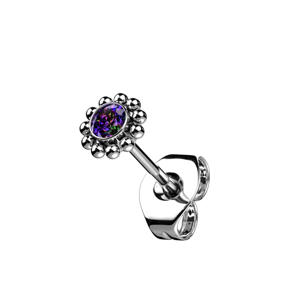 Titanium Flower Zirconia Silver - Image 6