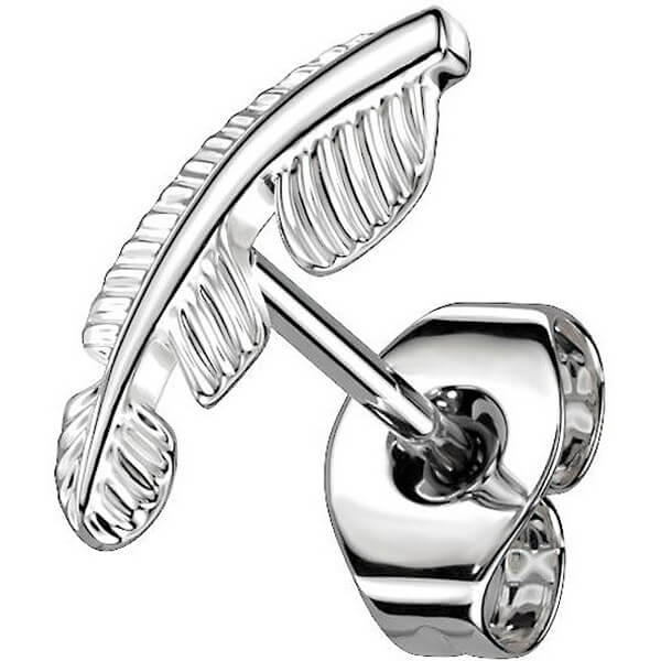 Titanium Feather Gold Silver