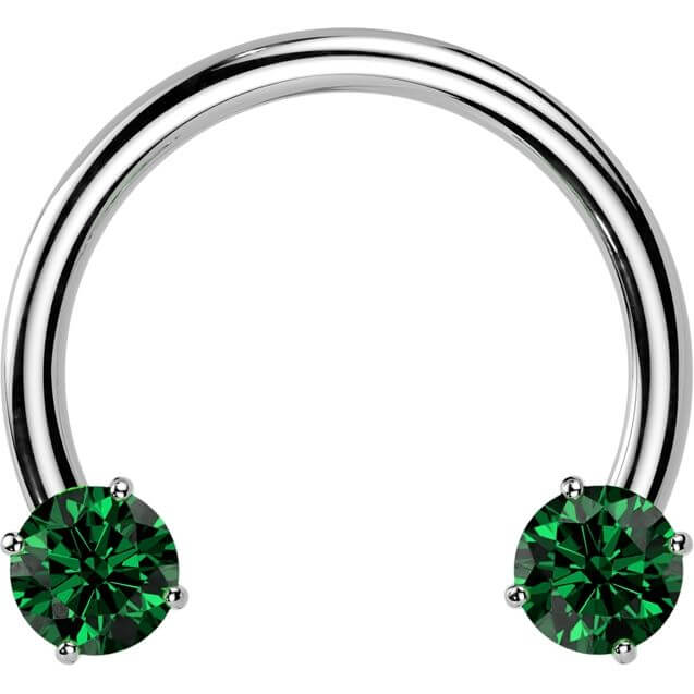 Titanium Horseshoe zirconia prong setting Push-In - Image 10