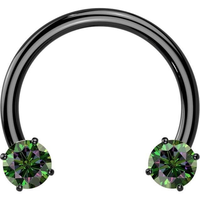 Titanium Horseshoe zirconia prong setting Push-In - Image 4