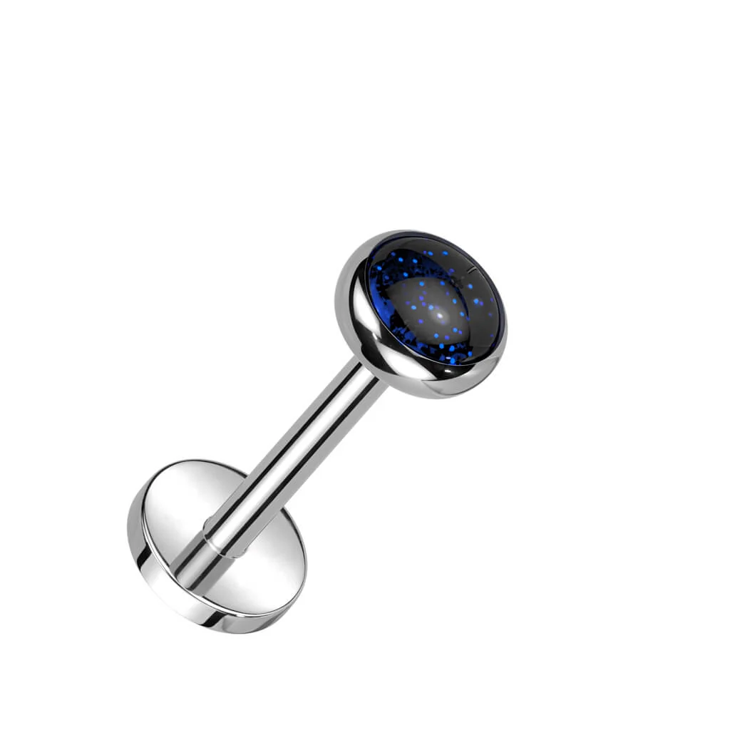 Titanium Labret Semi-precious Stone Push-In - Image 4
