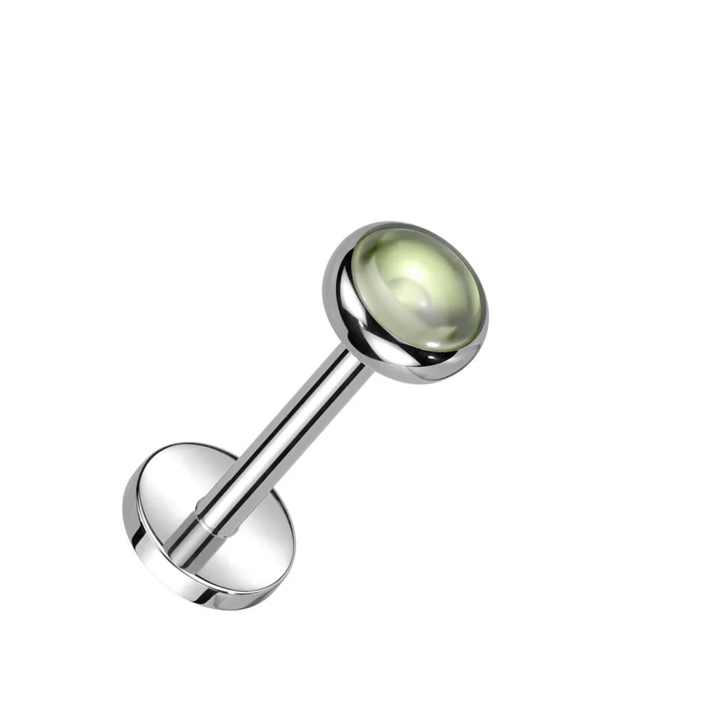Titanium Labret Semi-precious Stone Push-In - Image 5