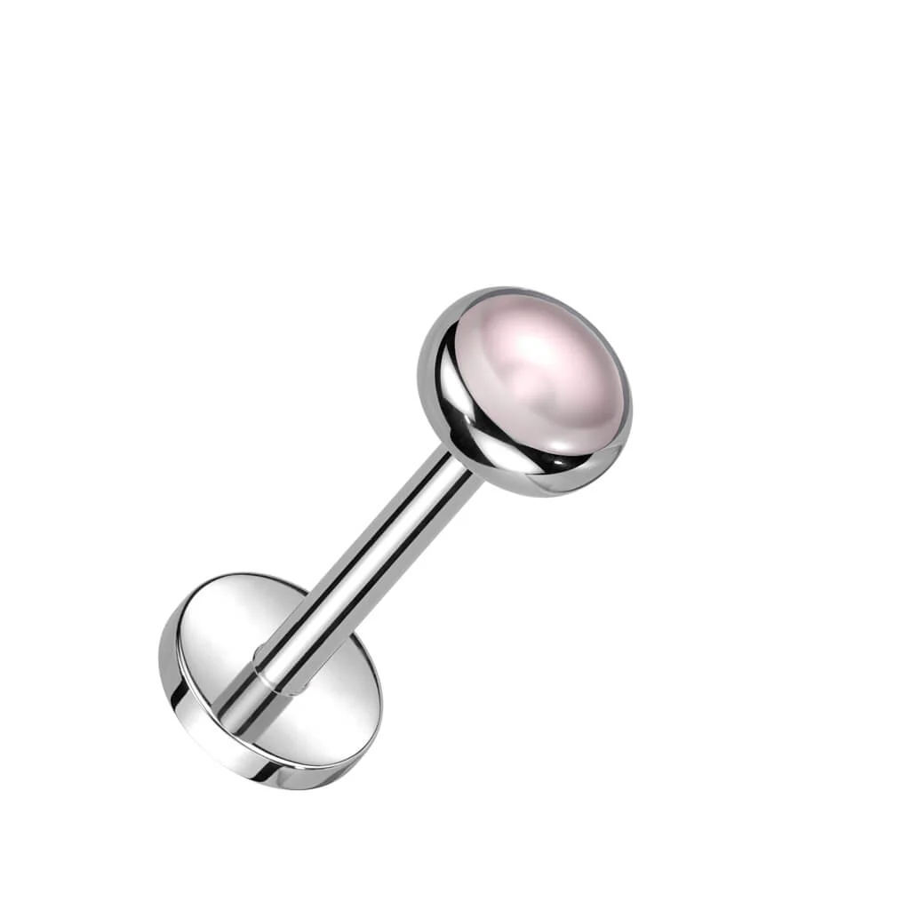 Titanium Labret Semi-precious Stone Push-In - Image 6