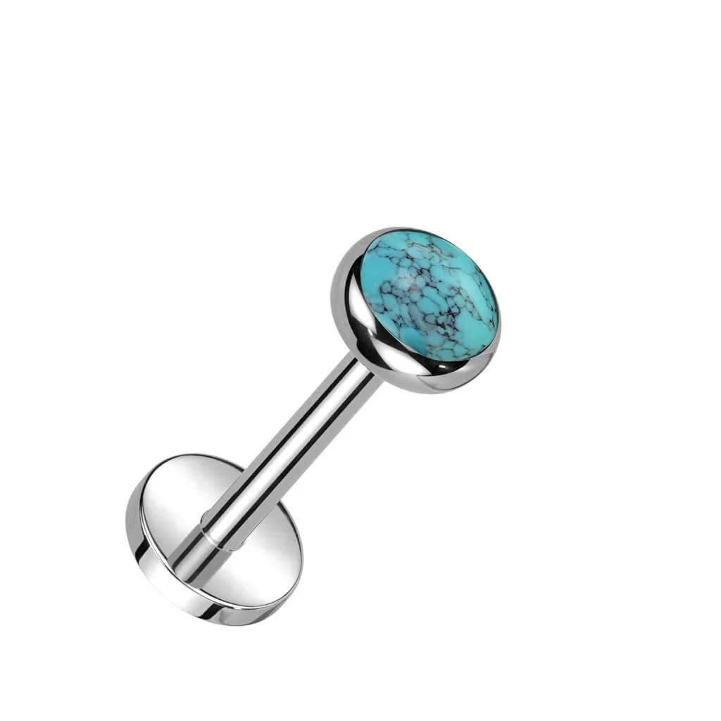 Titanium Labret Semi-precious Stone Push-In - Image 9