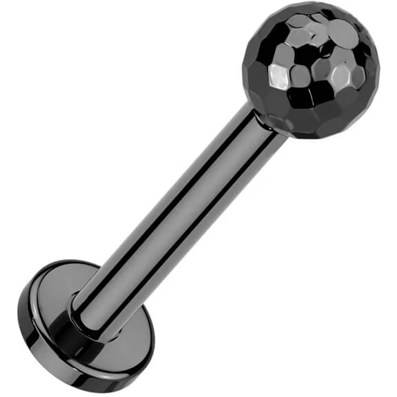 Titanium Labret multi-faced ball Push-In - Image 4