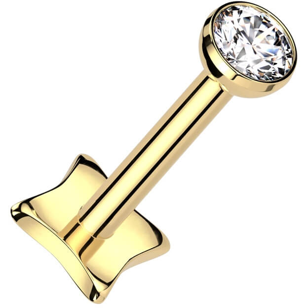 Labret bezel setting zirconia Push-In - Image 3