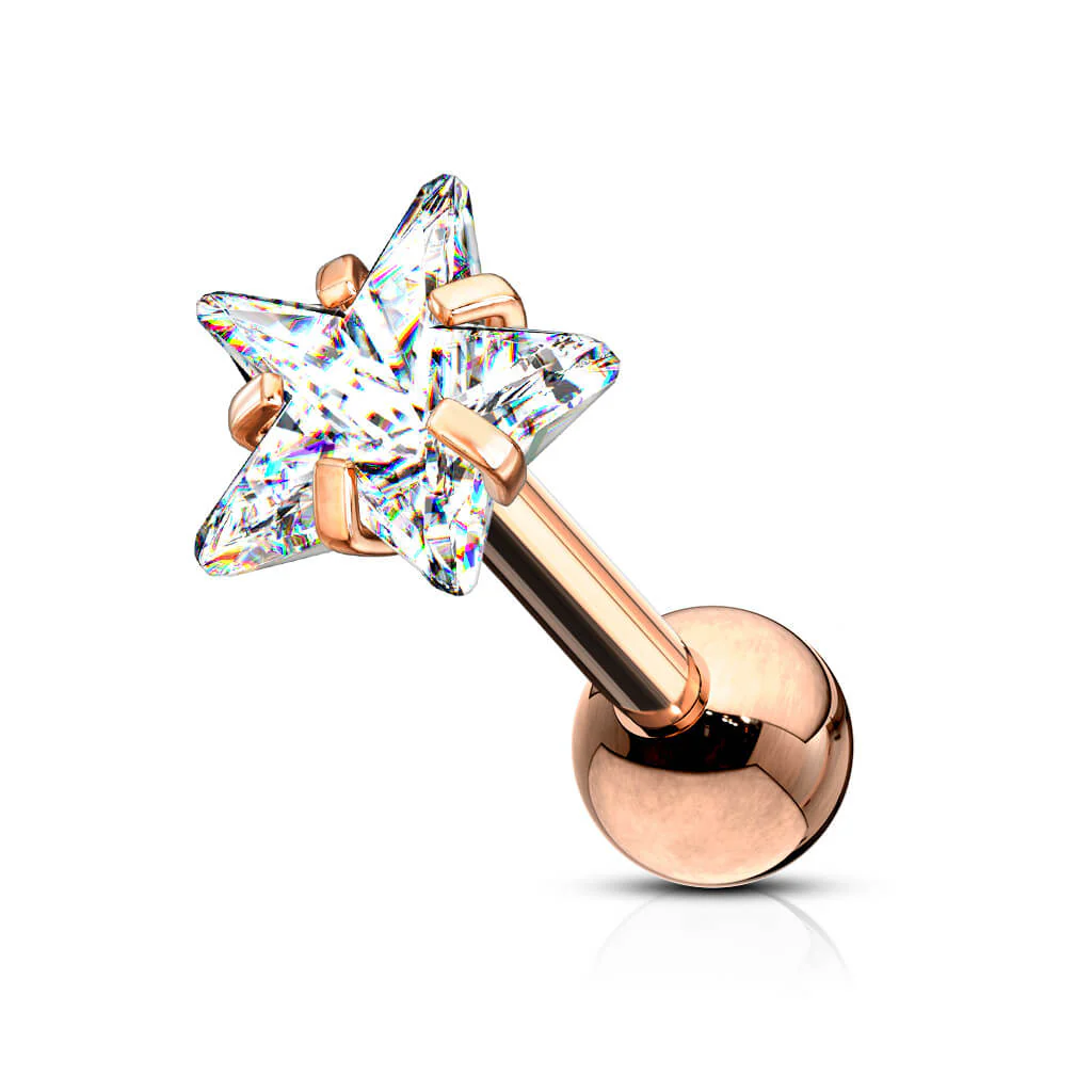 Barbell Zirconia Star Snap Setting - Image 6