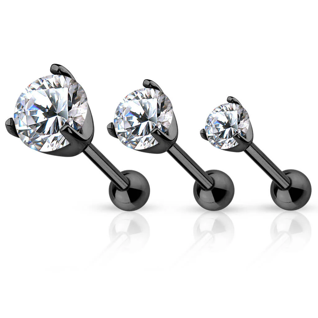 Barbell Zirconia Dome setting - Image 3