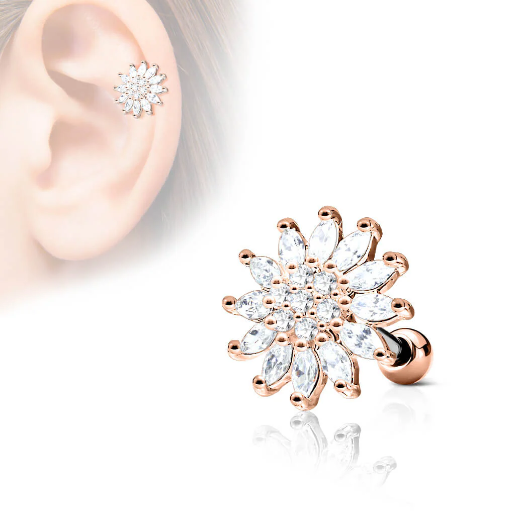 Barbell Flower Zirconia - Image 4