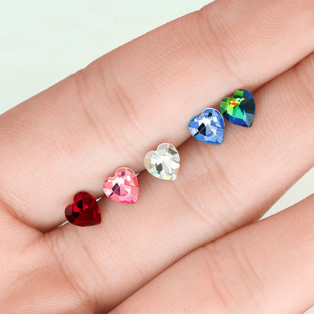 Barbell Heart Zirconia Silver - Image 3