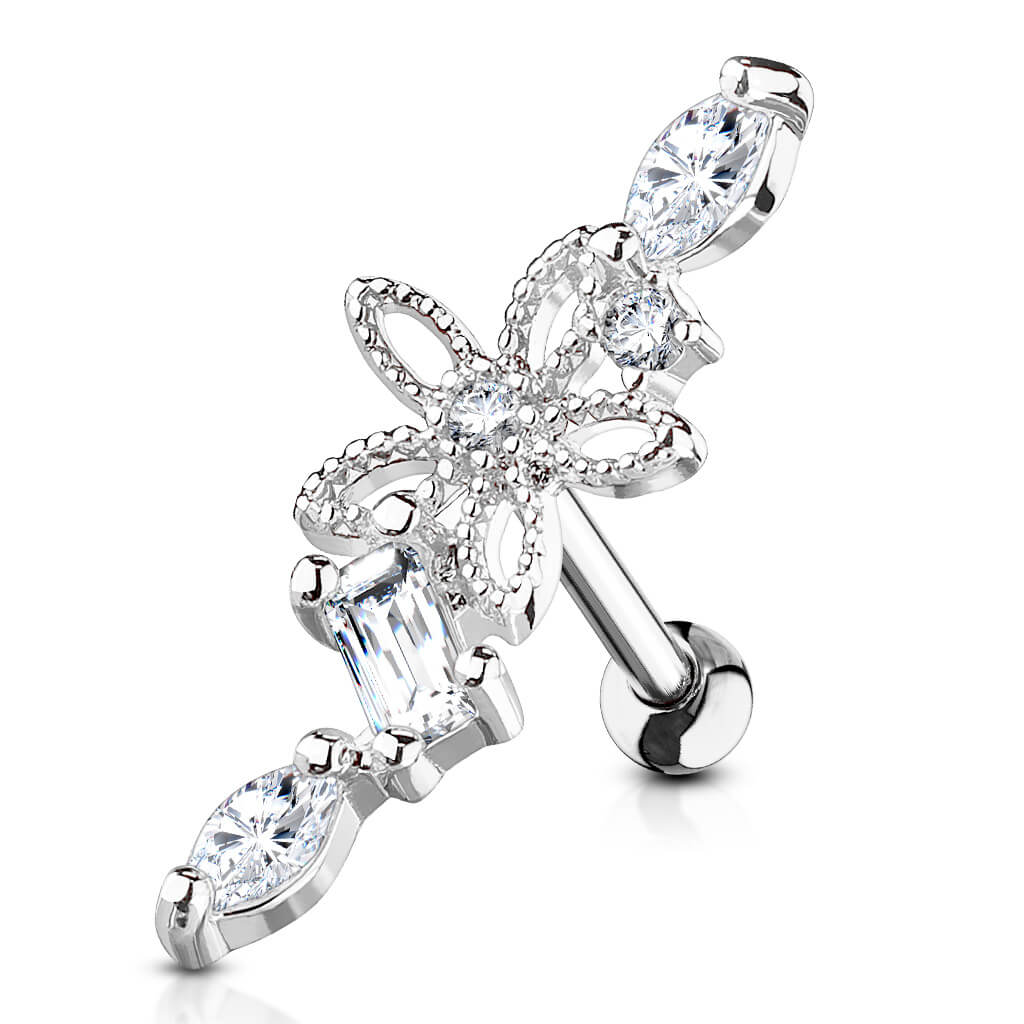 Barbell Flower Zirconia - Image 2