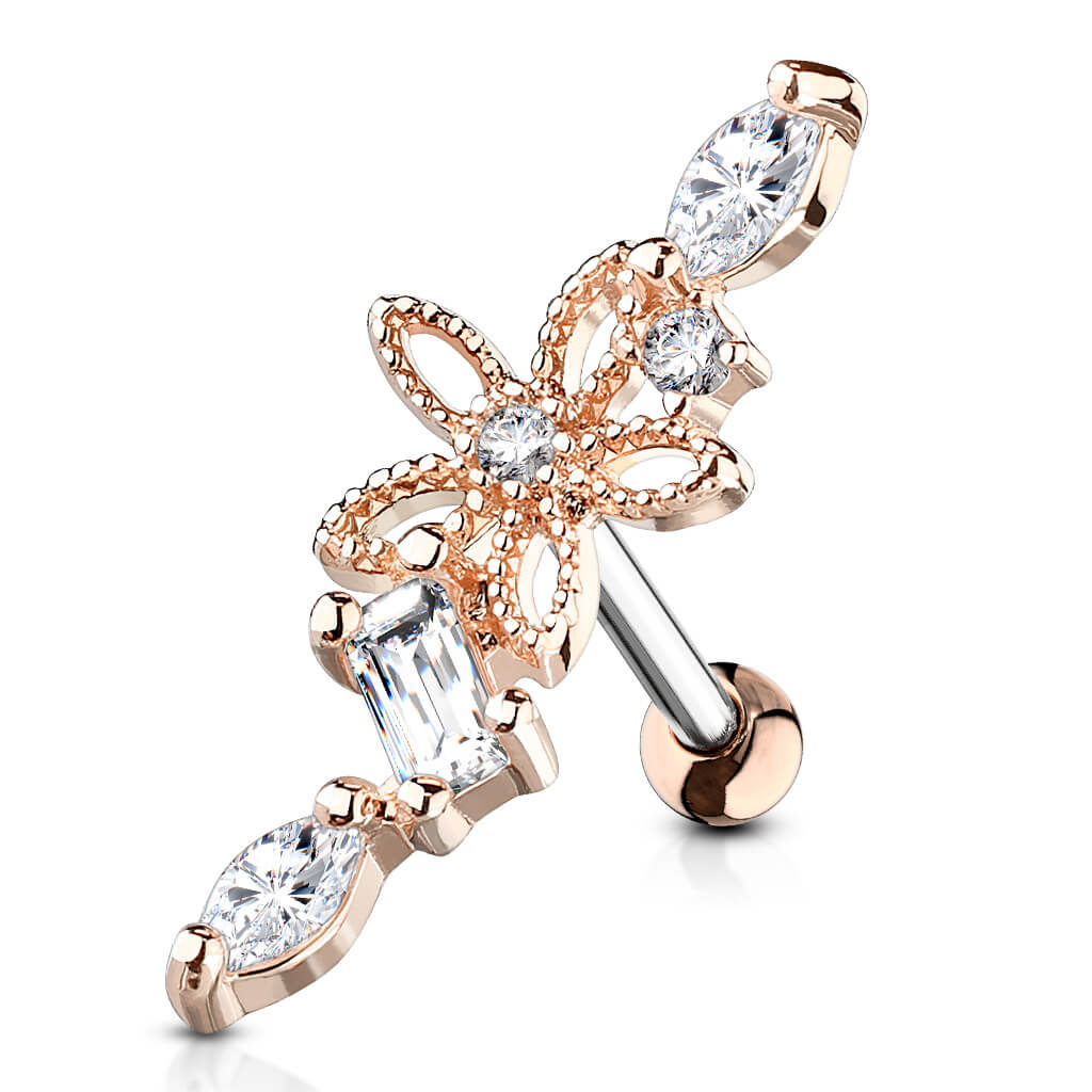 Barbell Flower Zirconia - Image 7