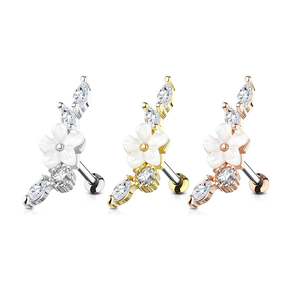 Barbell Flower Zirconia - Image 3