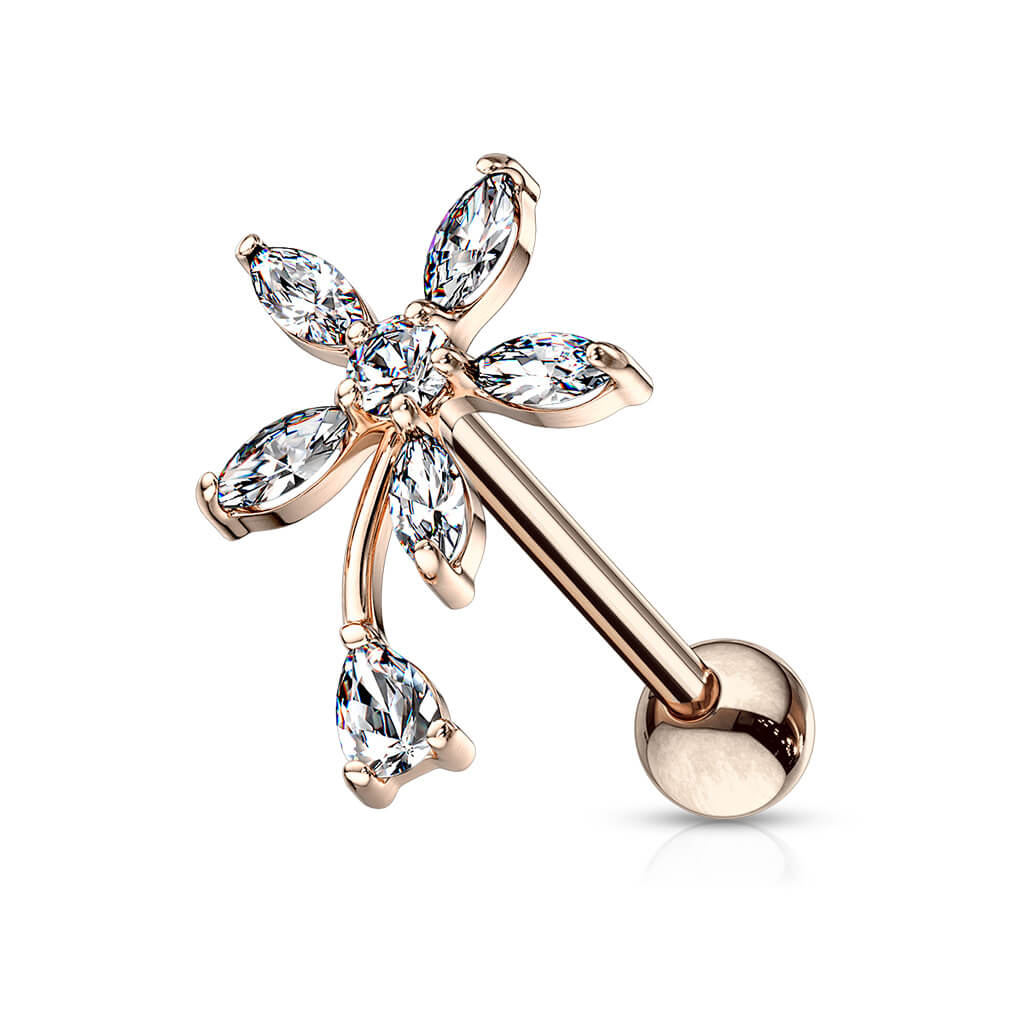 Barbell Flower Zirconia - Image 8