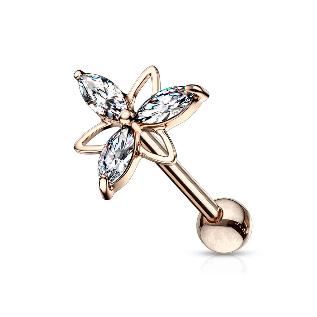 Barbell Flower Zirconia - Image 8