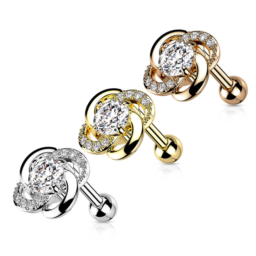 Barbell Flower Zirconia - Image 3