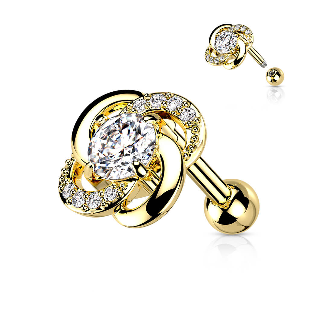 Barbell Flower Zirconia - Image 6