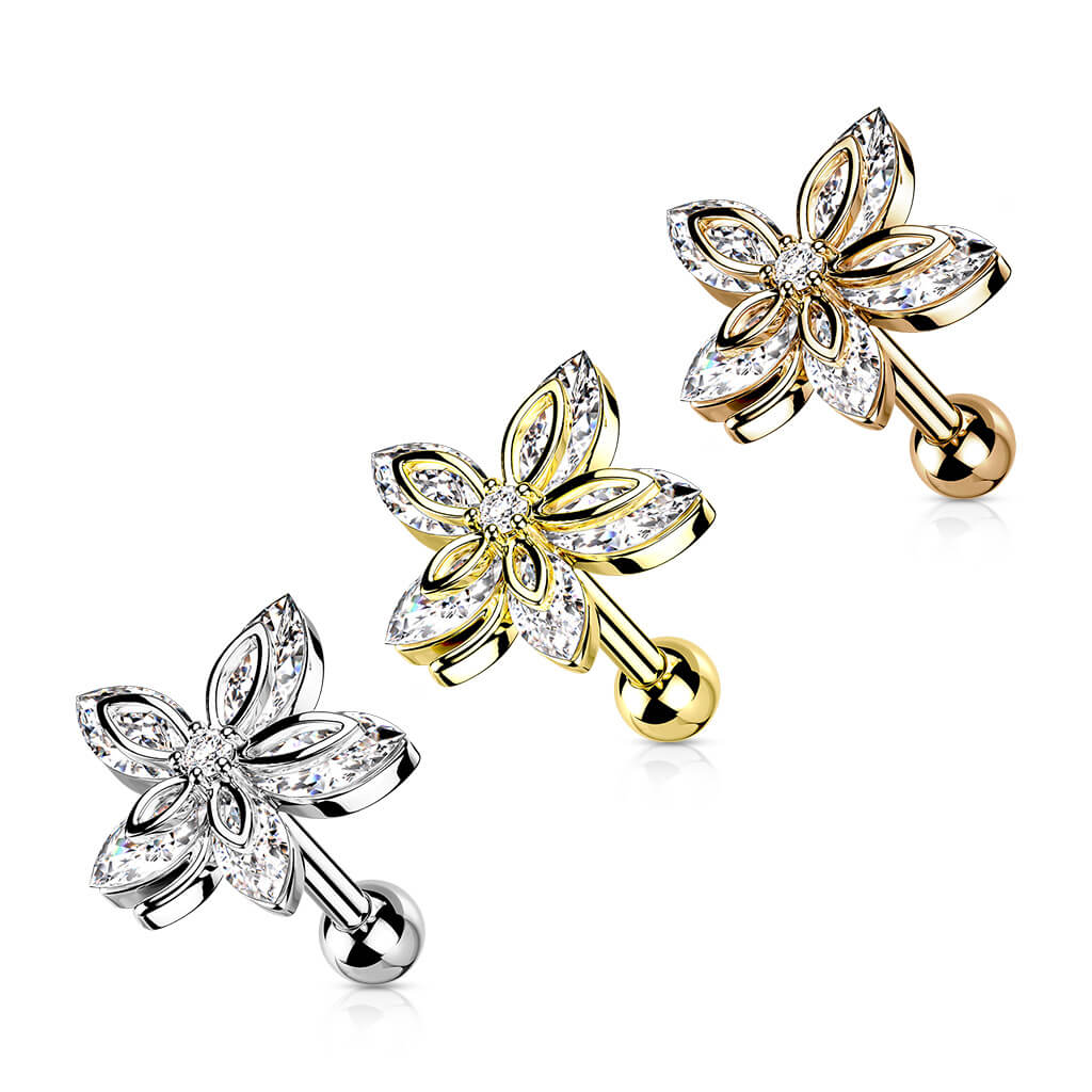 Barbell Flower Zirconia - Image 5