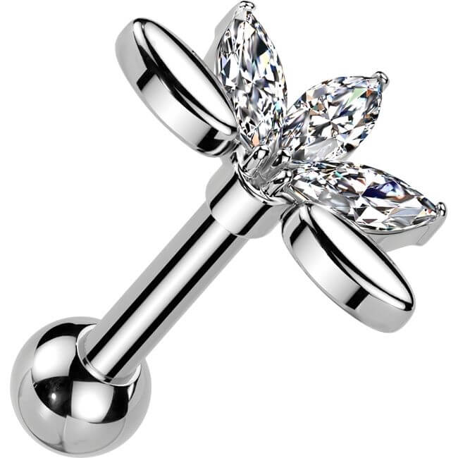 Barbell 5 zirconia marquise cut fan - Image 5