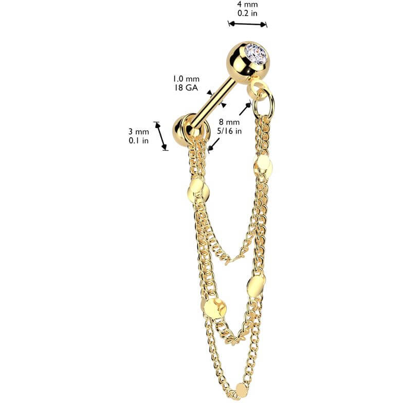 Barbell triple chain dangle - Image 2