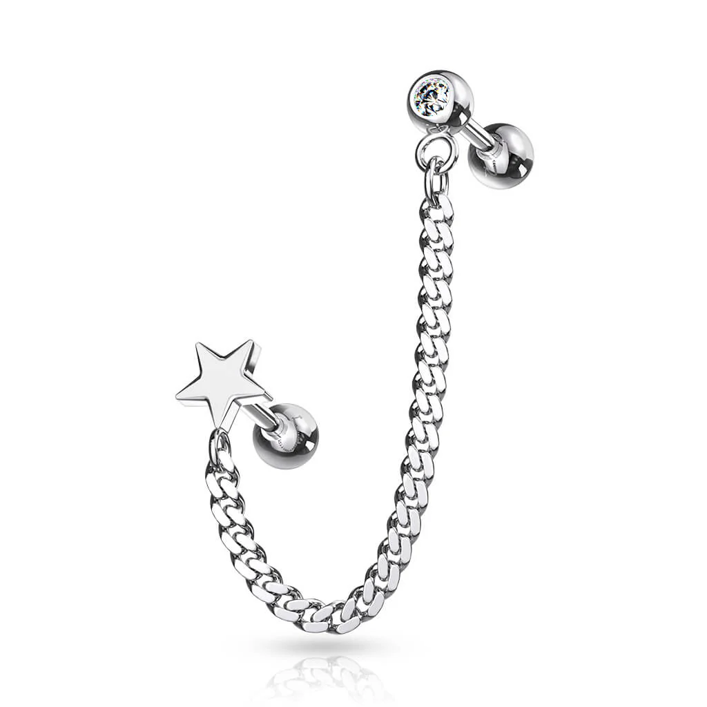 Barbell Zirconia necklace - Image 6