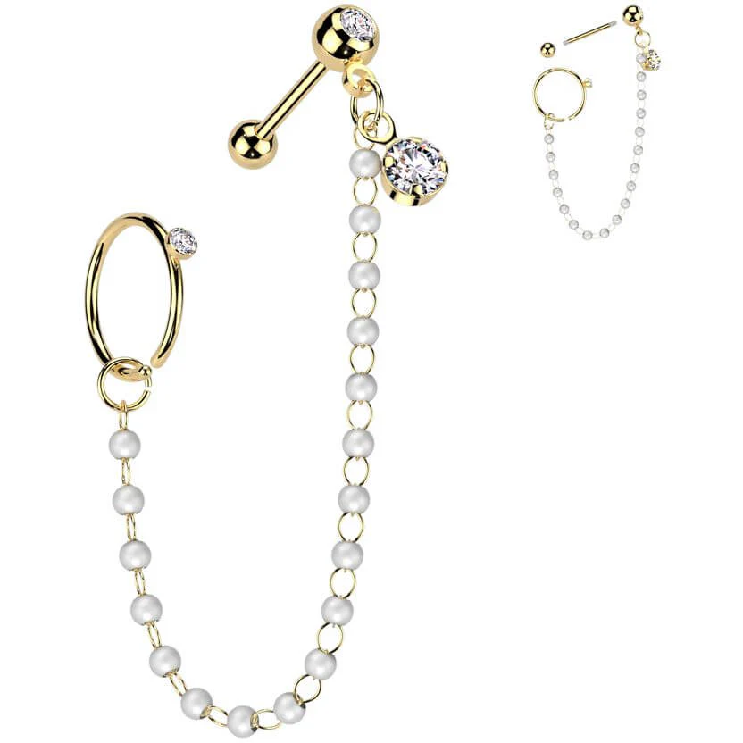 Value Pack barbell pearl chain hoop - Image 3