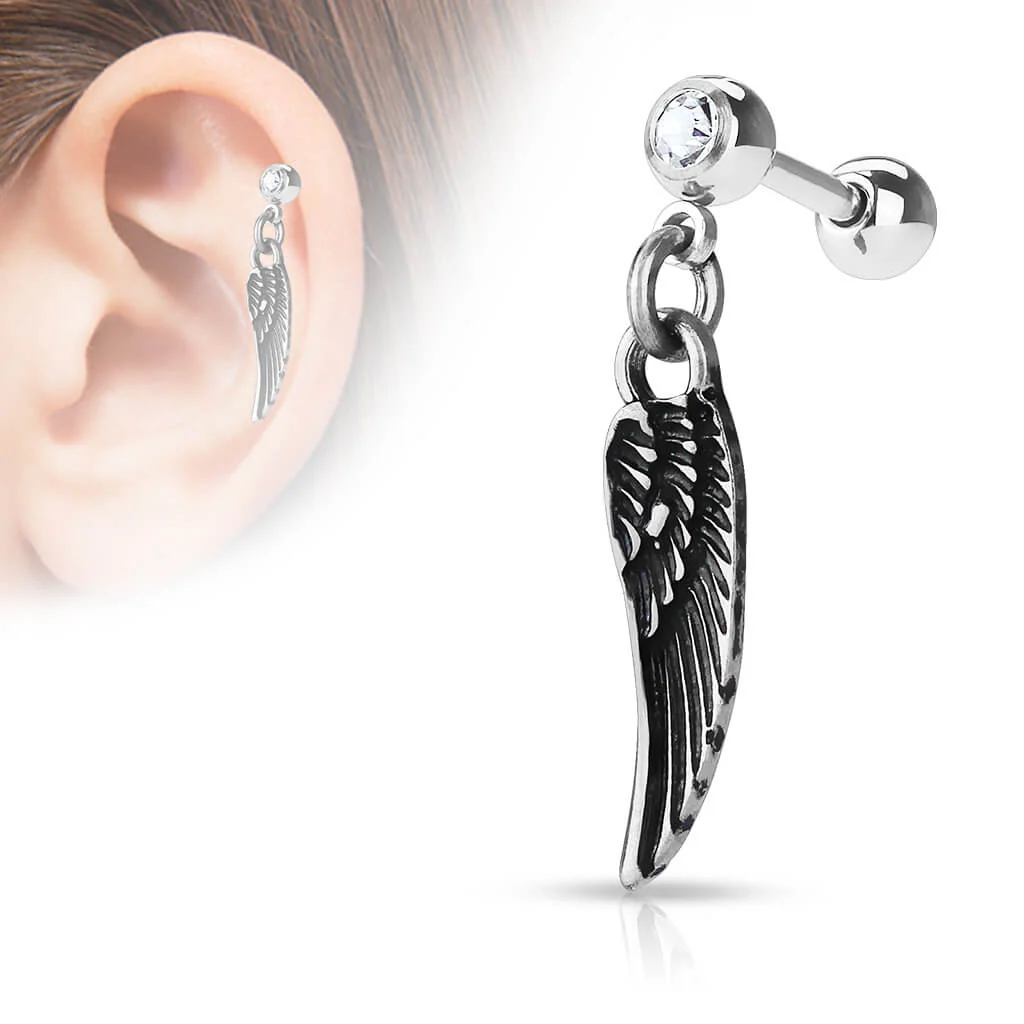 Barbell Wing dangle Zirconia - Image 2