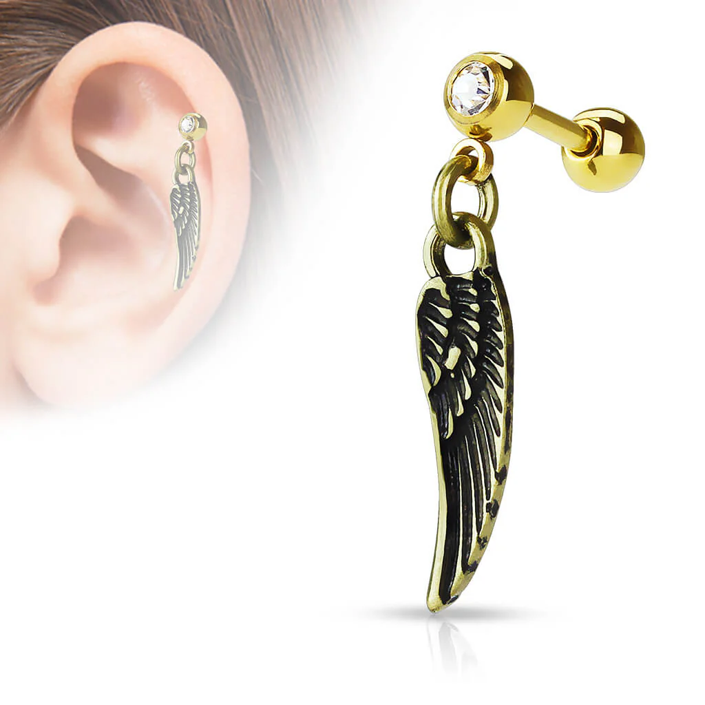 Barbell Wing dangle Zirconia - Image 3