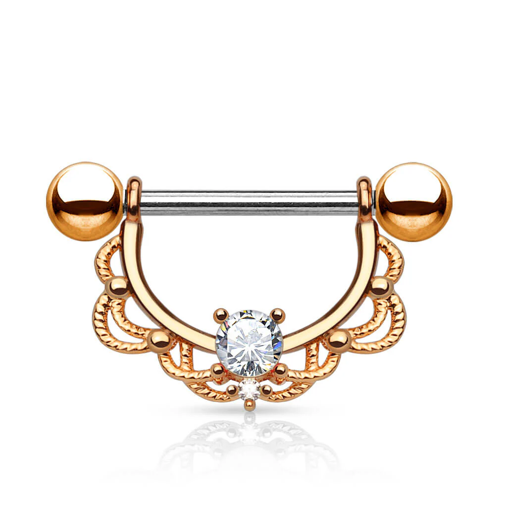 Nipple Piercing Wreath dangle Zirconia - Image 3