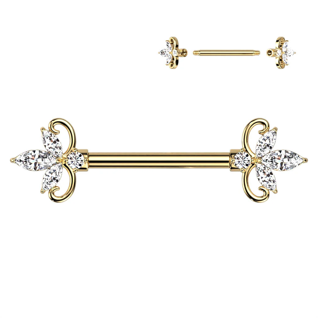 Nipple Piercing Double Heart - Image 4