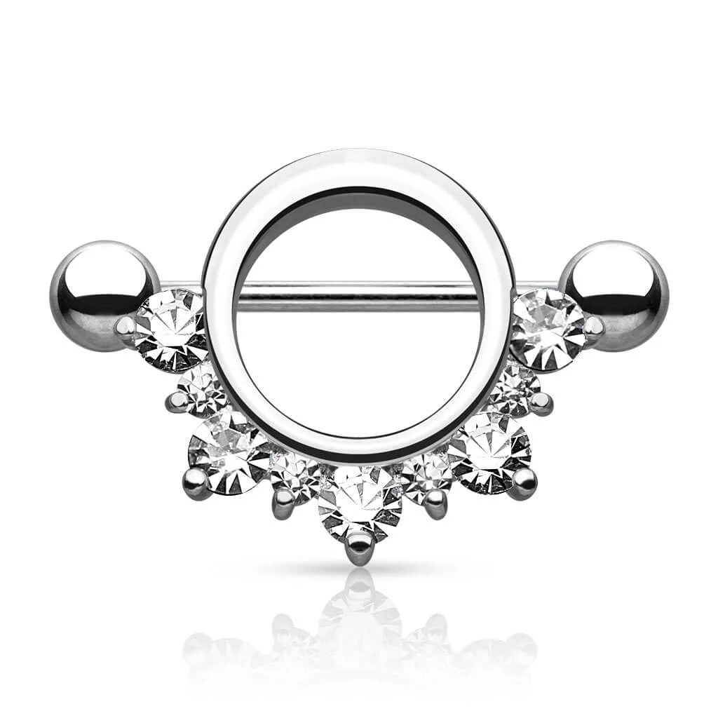 Nipple Piercing Zirconia Round - Image 2