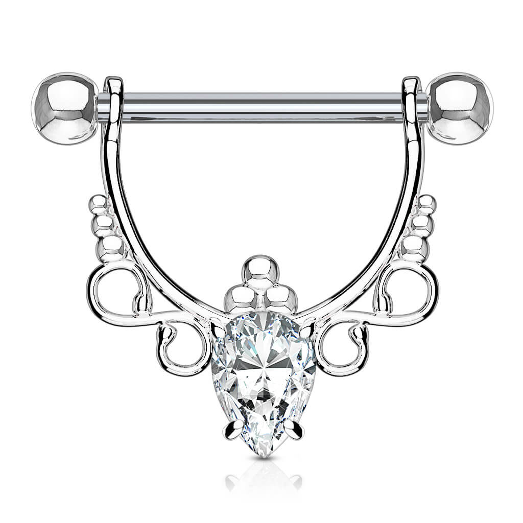 Nipple Piercing Drops dangle Zirconia - Image 2