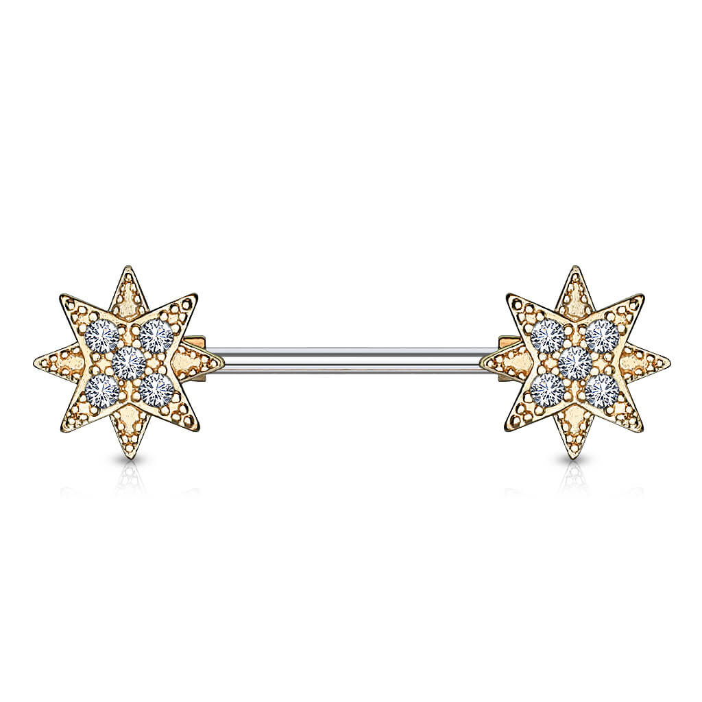 Nipple Piercing Star Zirconia - Image 8