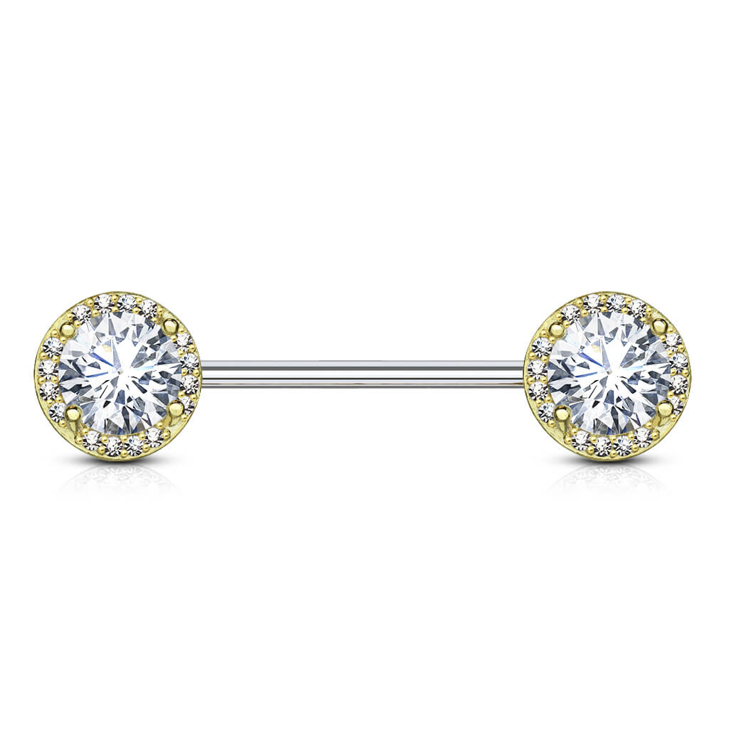 Nipple Piercing Round Zirconia - Image 4