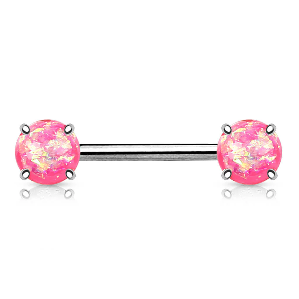 Nipple Piercing Opal Silver - Image 5