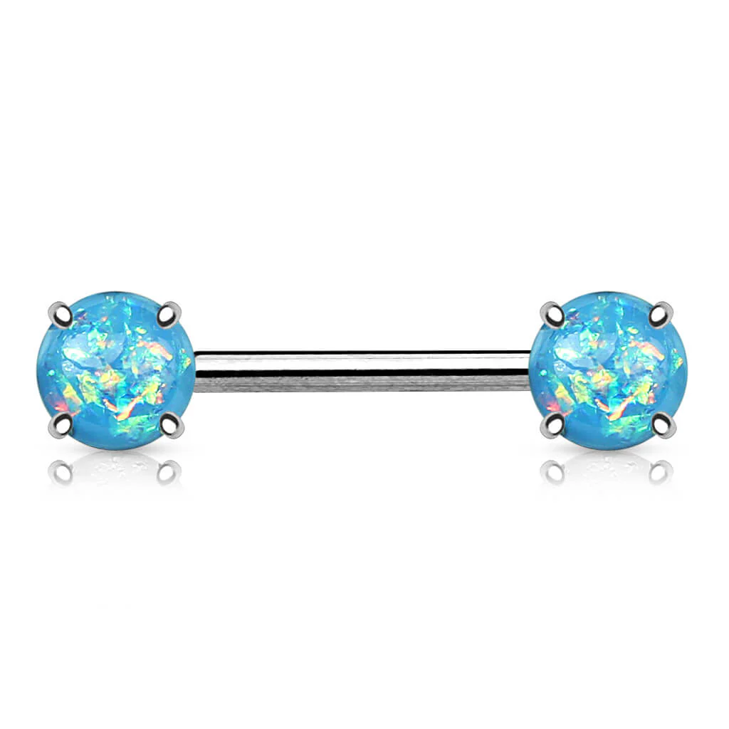 Nipple Piercing Opal Silver - Image 6