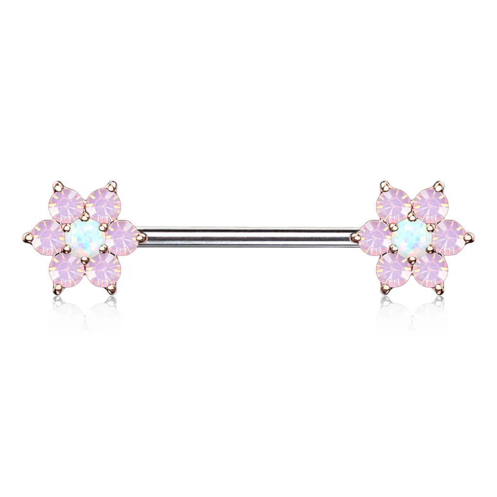 Nipple Piercing Flower Opal - Image 10