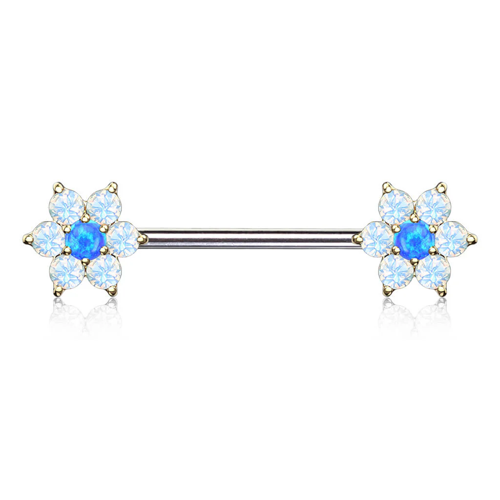Nipple Piercing Flower Opal - Image 2