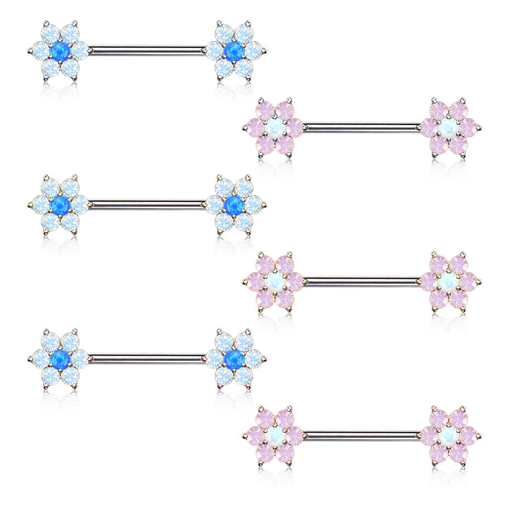 Nipple Piercing Flower Opal - Image 5