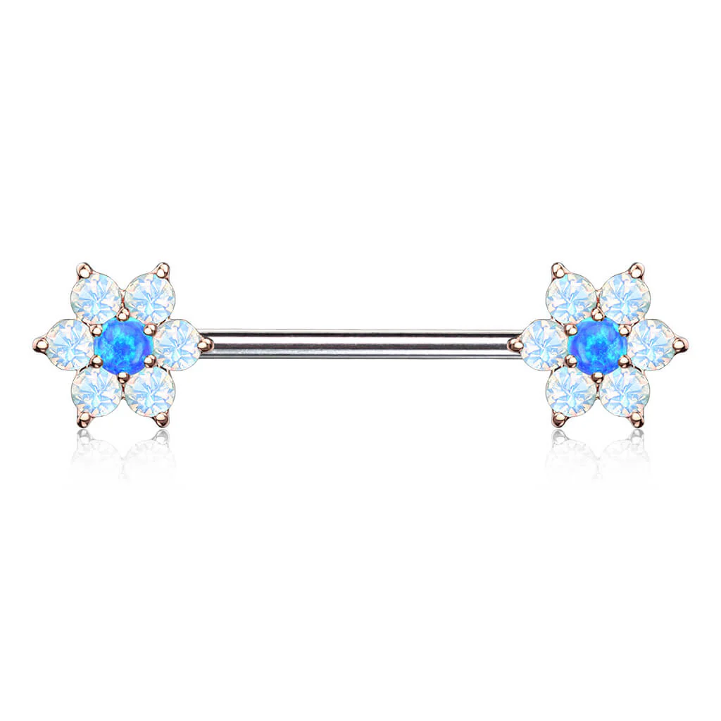 Nipple Piercing Flower Opal - Image 9