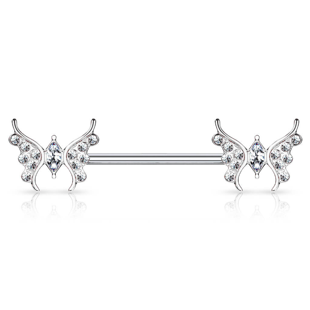Nipple Piercing Butterfly Zirconia - Image 4