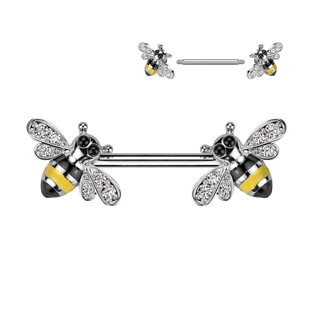 Nipple Piercing Bee Zirconia - Image 2