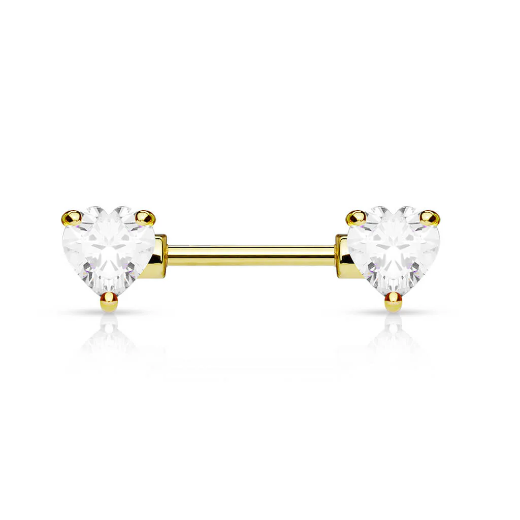 Nipple Piercing Heart Zirconia - Image 3