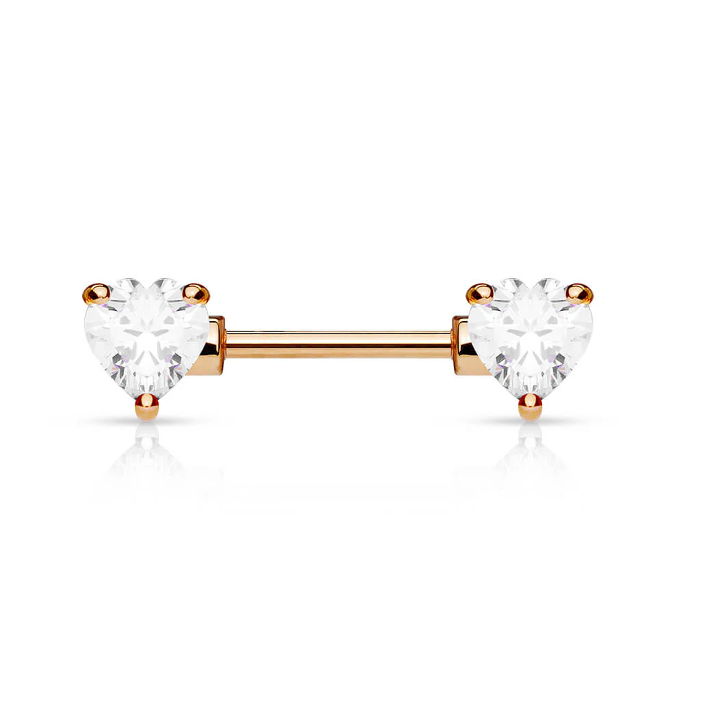 Nipple Piercing Heart Zirconia - Image 7