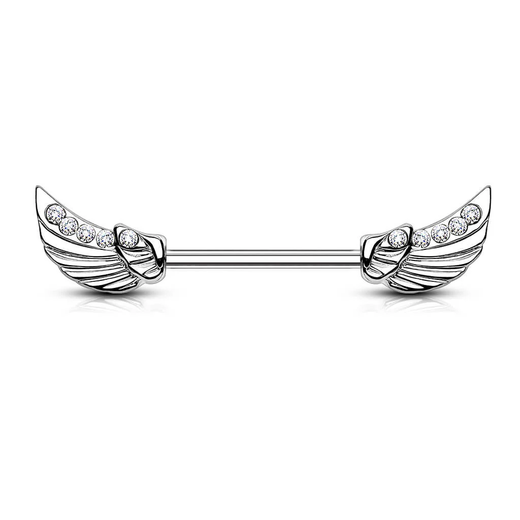 Nipple Piercing Wing Zirconia - Image 2