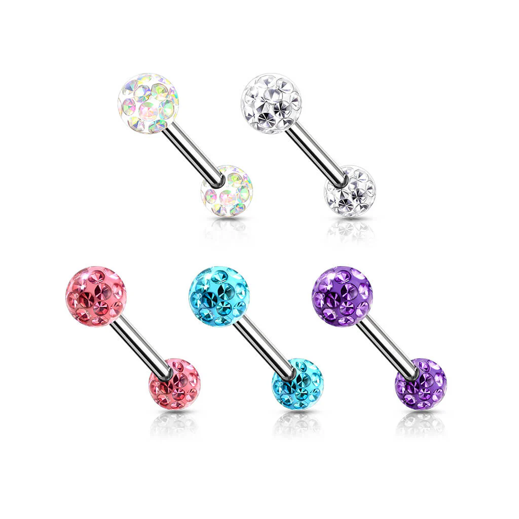 Nipple Piercing Ball Zirconia Internally Threaded - Image 5