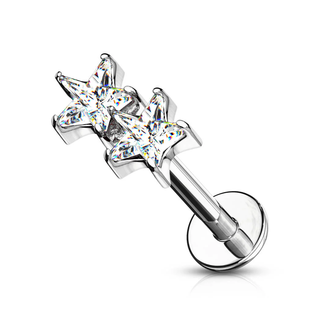 Labret Star Zirconia Internally Threaded - Image 2