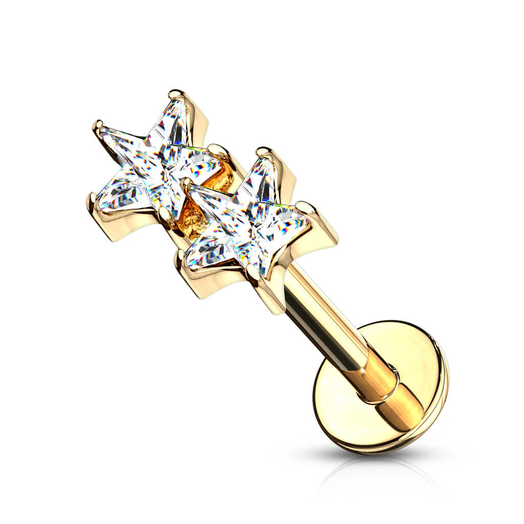 Labret Star Zirconia Internally Threaded - Image 4