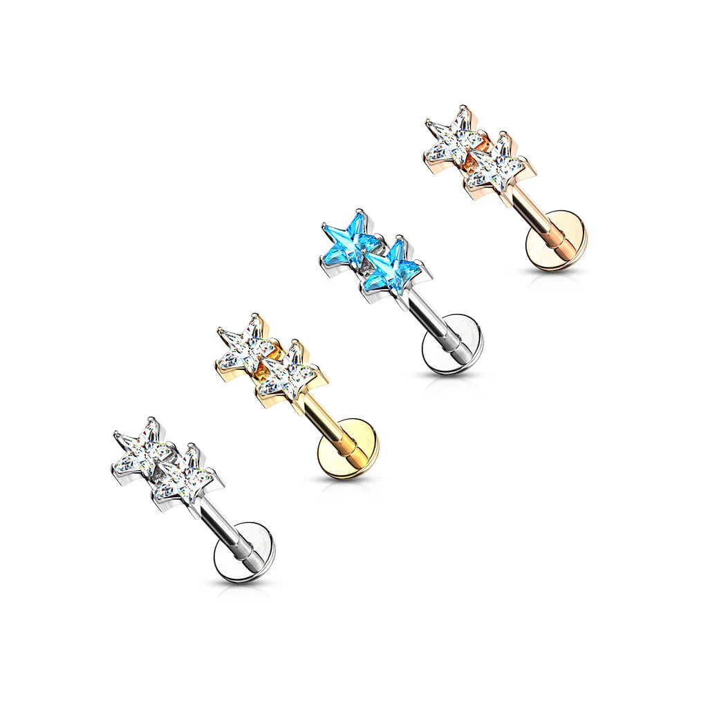 Labret Star Zirconia Internally Threaded - Image 5