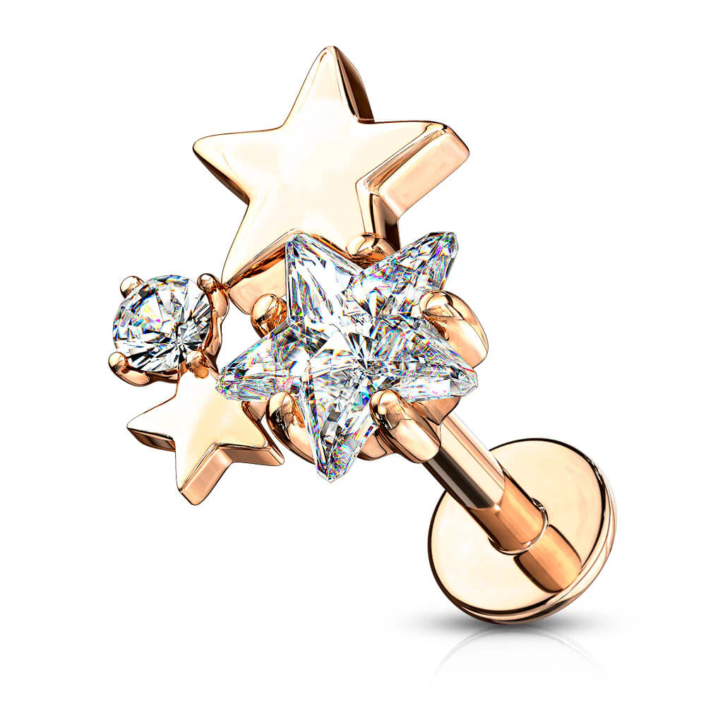 Labret Stars Zirconia Internally Threaded - Image 6